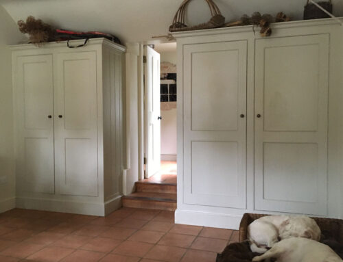 Bespoke wardrobe storage for boot room