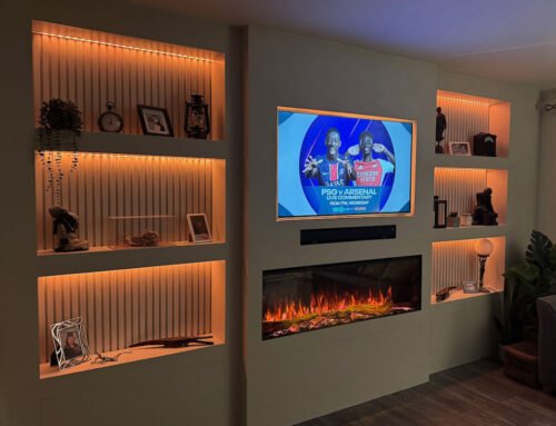 Media Wall for couple in Hempstead